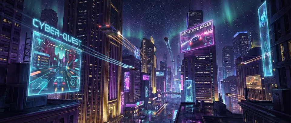 91棋牌 赛博朋克星座不夜城全景 - 星座棋牌平台